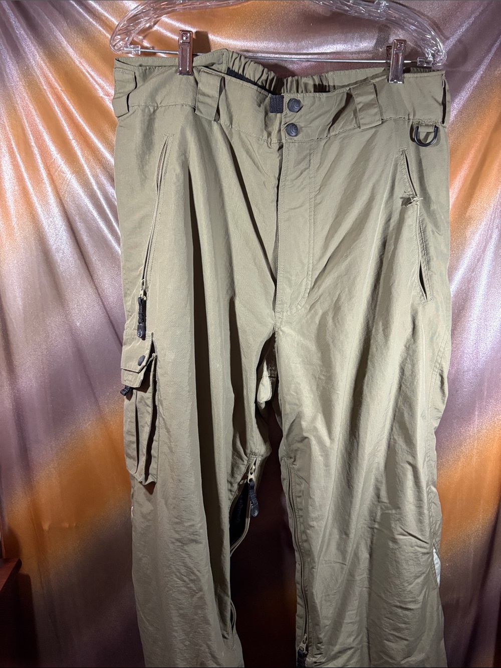 Columbia Convert Men's Olive Green Cargo Pants with Utility Pockets Large 411